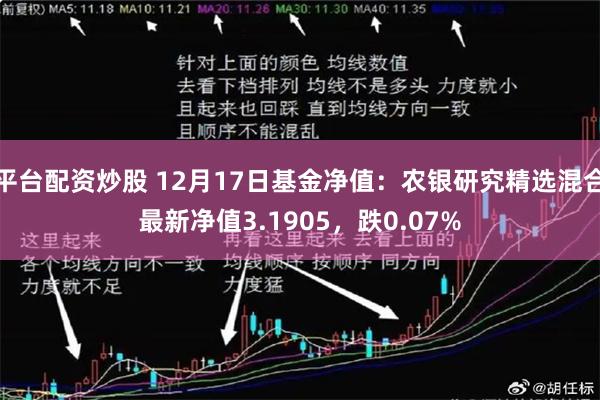 平台配资炒股 12月17日基金净值：农银研究精选混合最新净值3.1905，跌0.07%